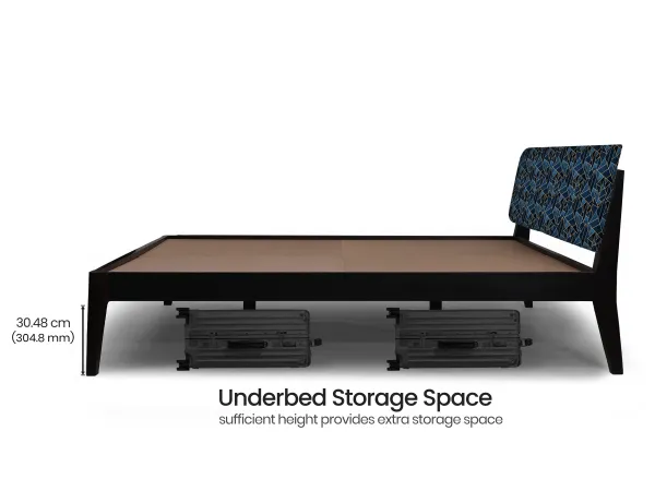 Prism Solid Wood Queen Size Double Bed